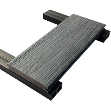 Decking do Wpc, Decking Co extrudado, Decking composto plástico expulso